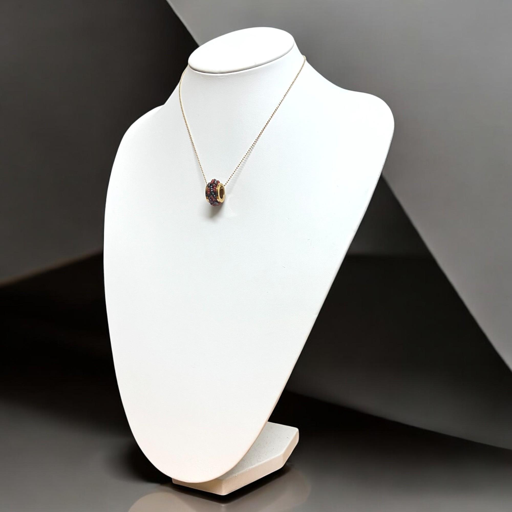 ミミール・カー  ペンダント（ミックス系）２カラー(レッド系＋ブラック系)  l-bdze072n | 10枚目