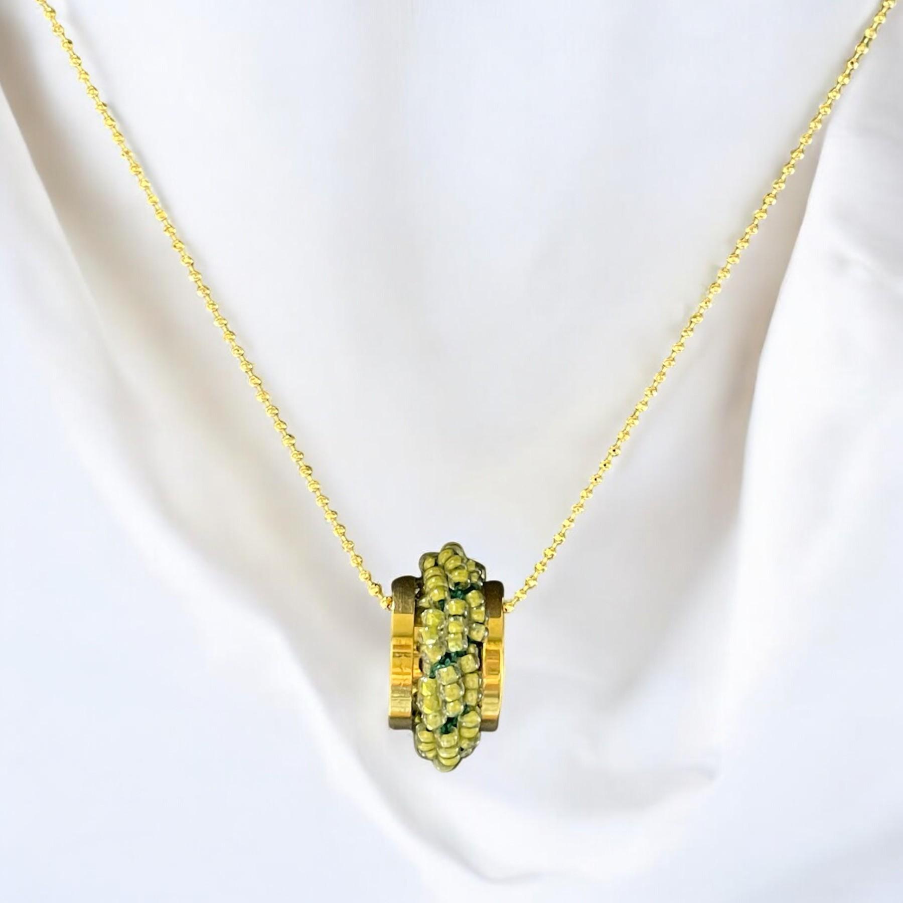 ミミール・カー  ペンダント（グリーン系）　l-bdze064n | 14枚目