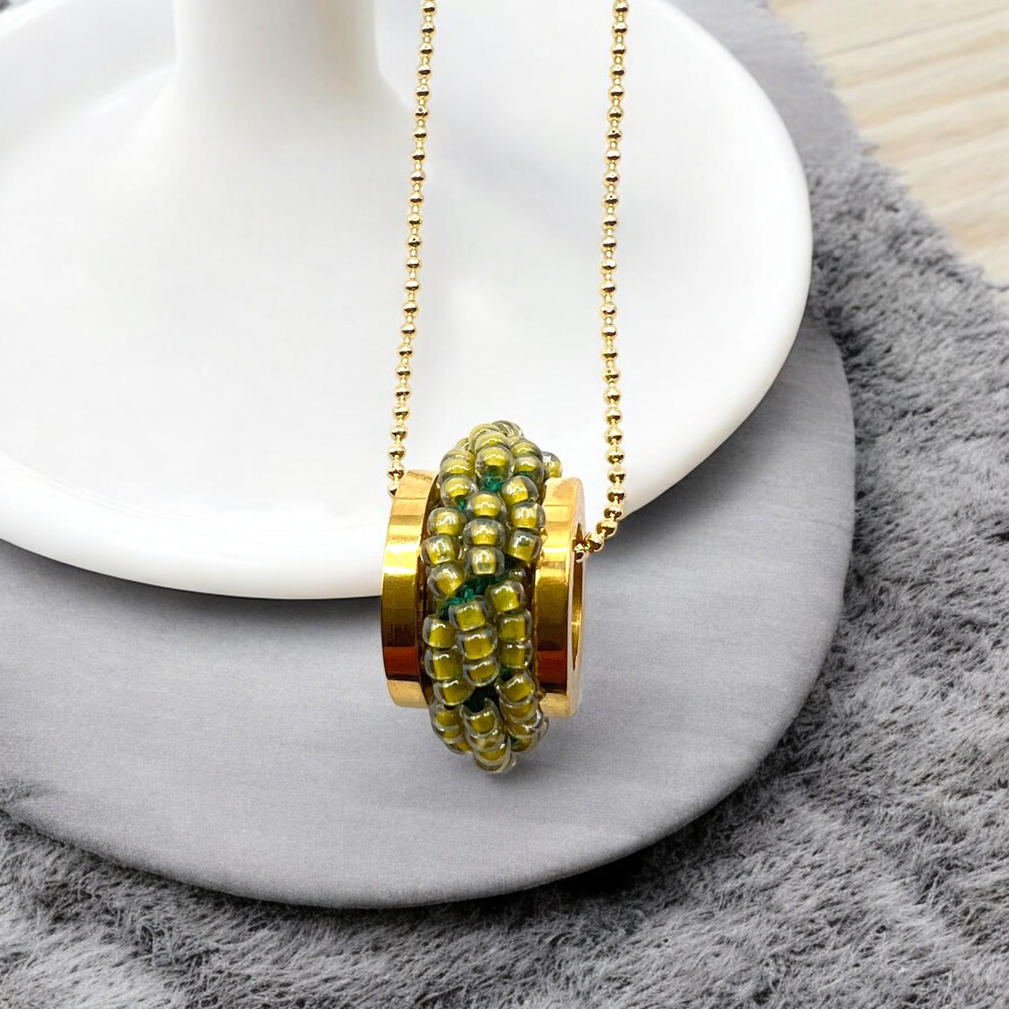 ミミール・カー  ペンダント（グリーン系）　l-bdze064n | 15枚目