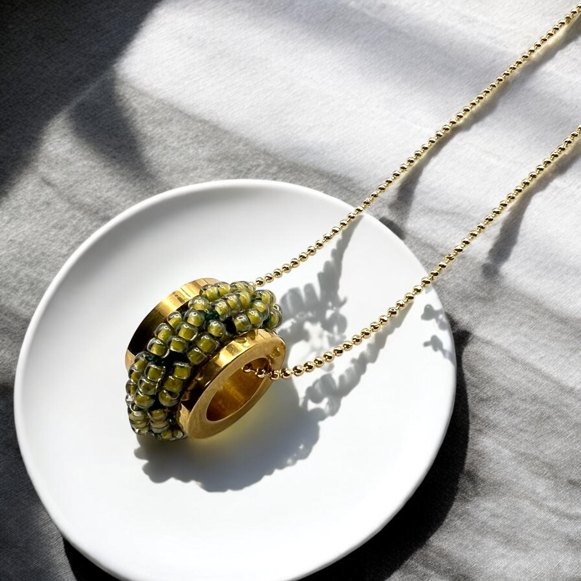 ミミール・カー  ペンダント（グリーン系）　l-bdze064n | 17枚目