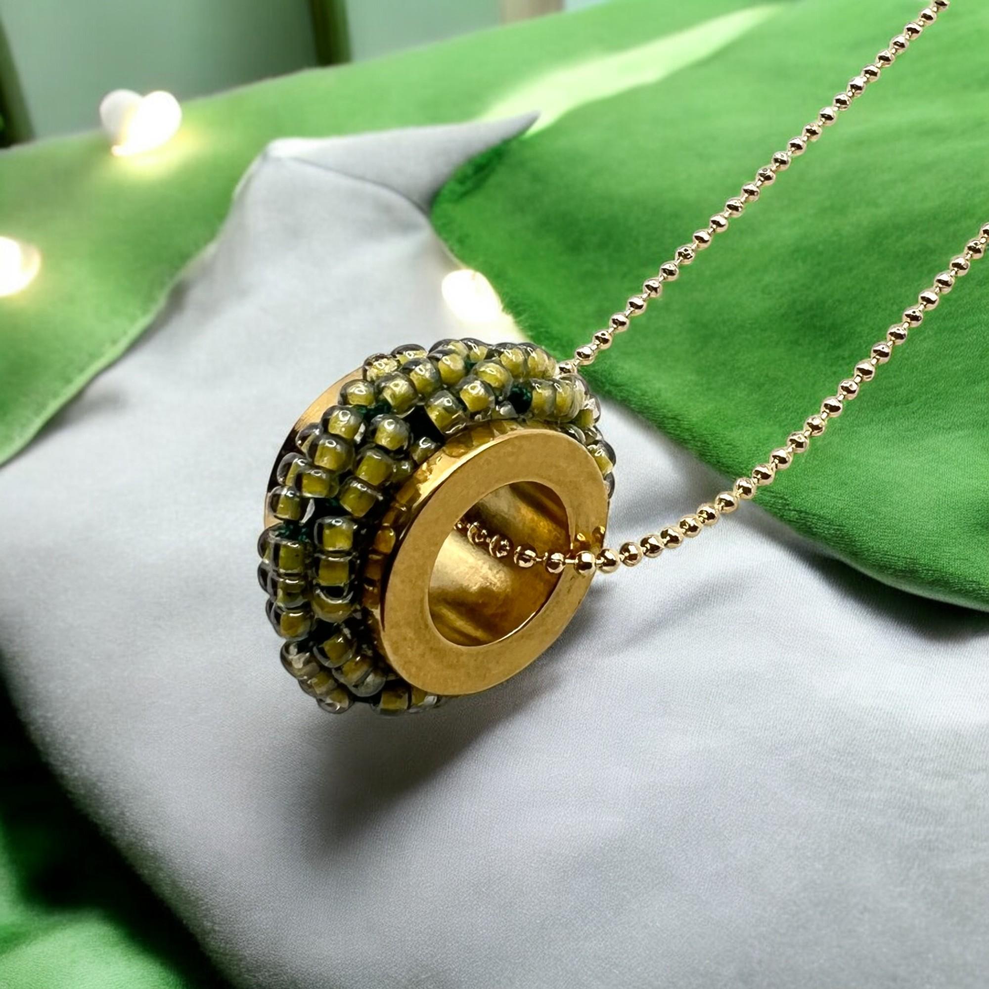 ミミール・カー  ペンダント（グリーン系）　l-bdze064n | 6枚目