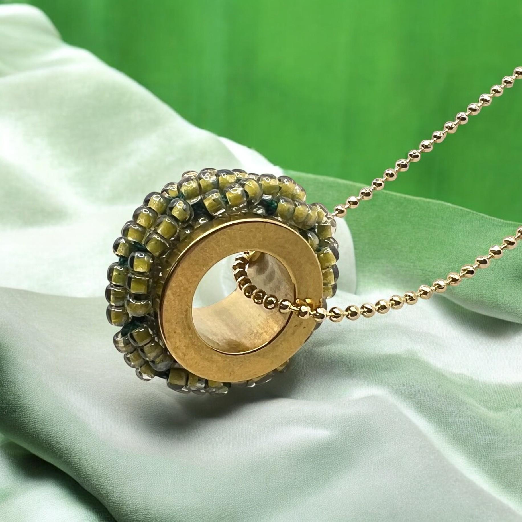 ミミール・カー  ペンダント（グリーン系）　l-bdze064n | 8枚目